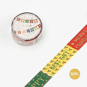 BGM Washi Tape Christmas Limited Edition - Messages