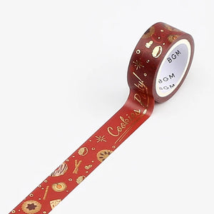 BGM Washi Tape Christmas Limited Edition - Cookies