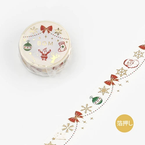 BGM Washi Tape Christmas Limited Edition - Decorative Ornaments