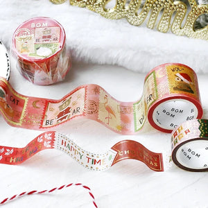 BGM Washi Tape Christmas Limited Edition -Animal Stamps