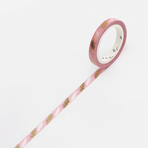 BGM Slim Washi Tape- Feather