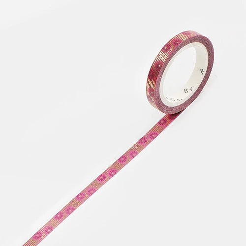 BGM Slim Washi Tape- Chrysanthemum
