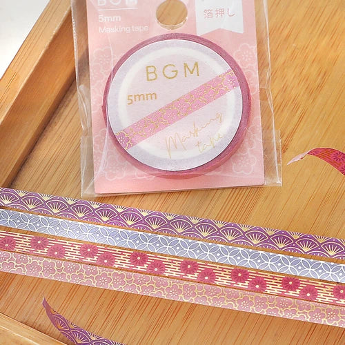 BGM Slim Washi Tape- Ume