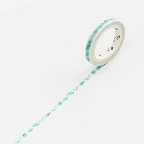BGM Slim Washi Tape- Seashells
