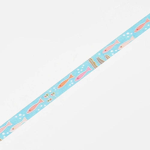 BGM Slim Washi Tape- Seabed