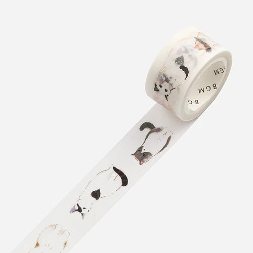 BGM Washi Tape - Seated Cats