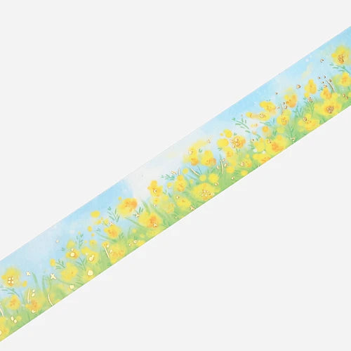 BGM Washi Tape - Yellow flower field