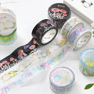 BGM Washi Tape - Mushrooms at Night