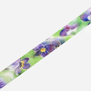 BGM Washi Tape - Watercolour Flower* Violet