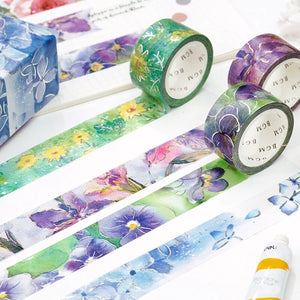 BGM Washi Tape - Watercolour Flower* Violet