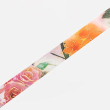 Load image into Gallery viewer, BGM Washi Tape - Watercolour Flower* Rose
