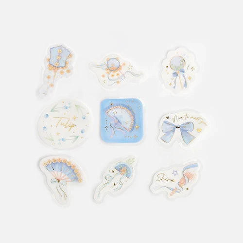 BGM Flake Stickers- Folding Fan