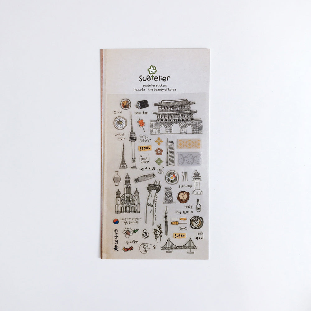 Suatelier no 1062: The Beauty of Korea Stickers