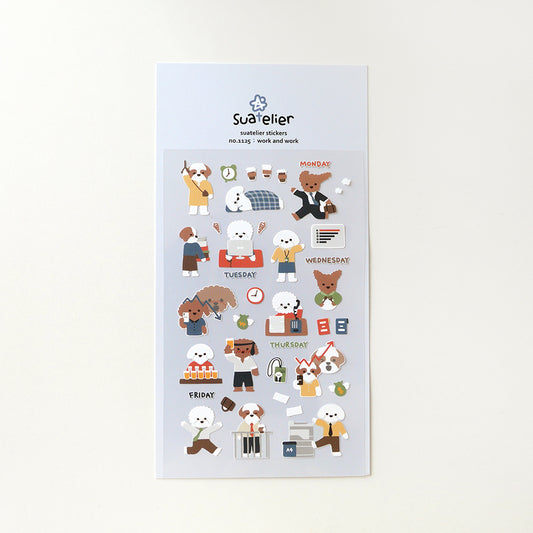 Suatelier no 1125: Work and Work Stickers