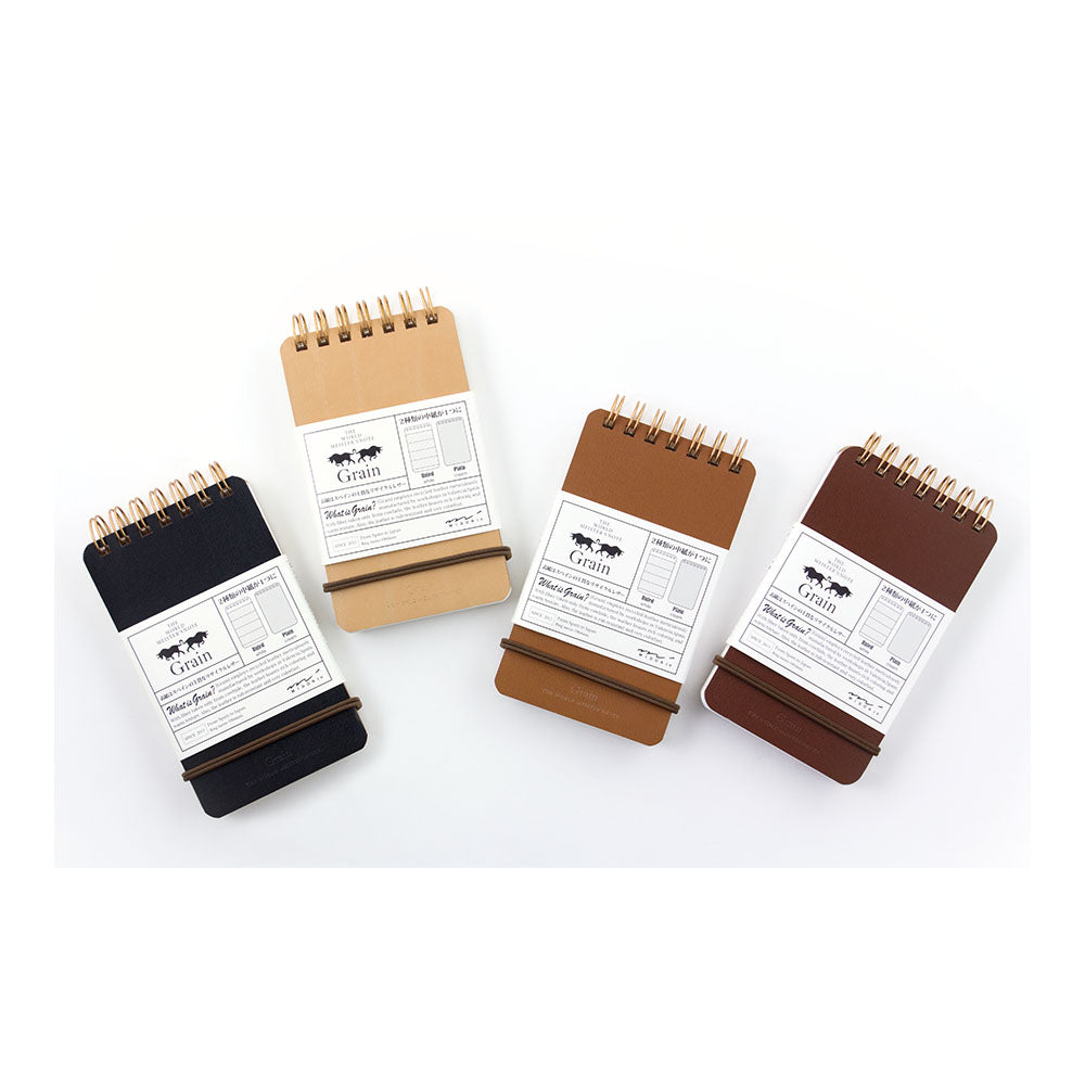 WM Ring Memo Grain Dark Brown