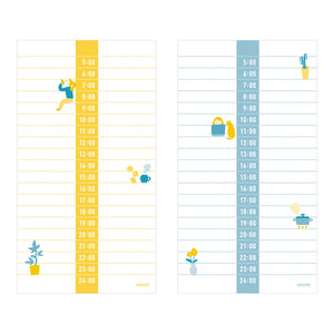 Stand Memo Pad Vertical Type Schedule