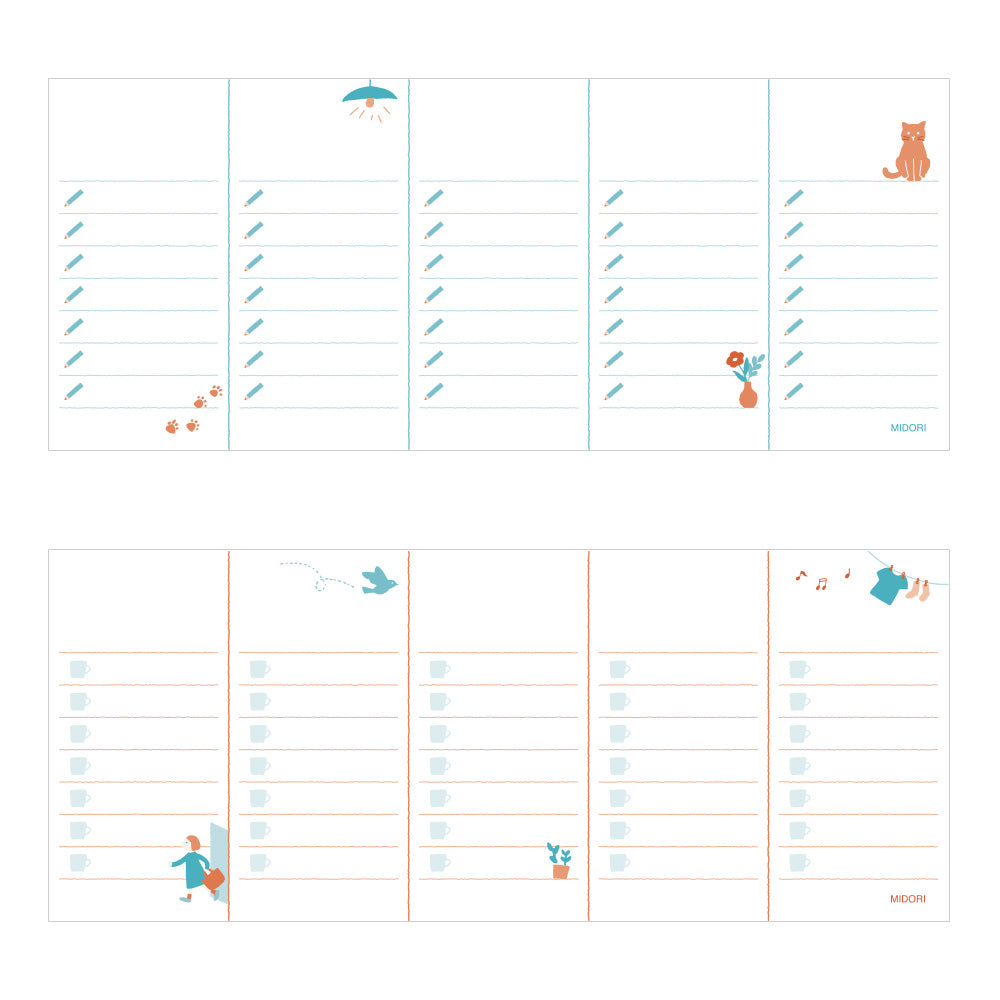Stand Memo Pad Horizontal Type To-do list