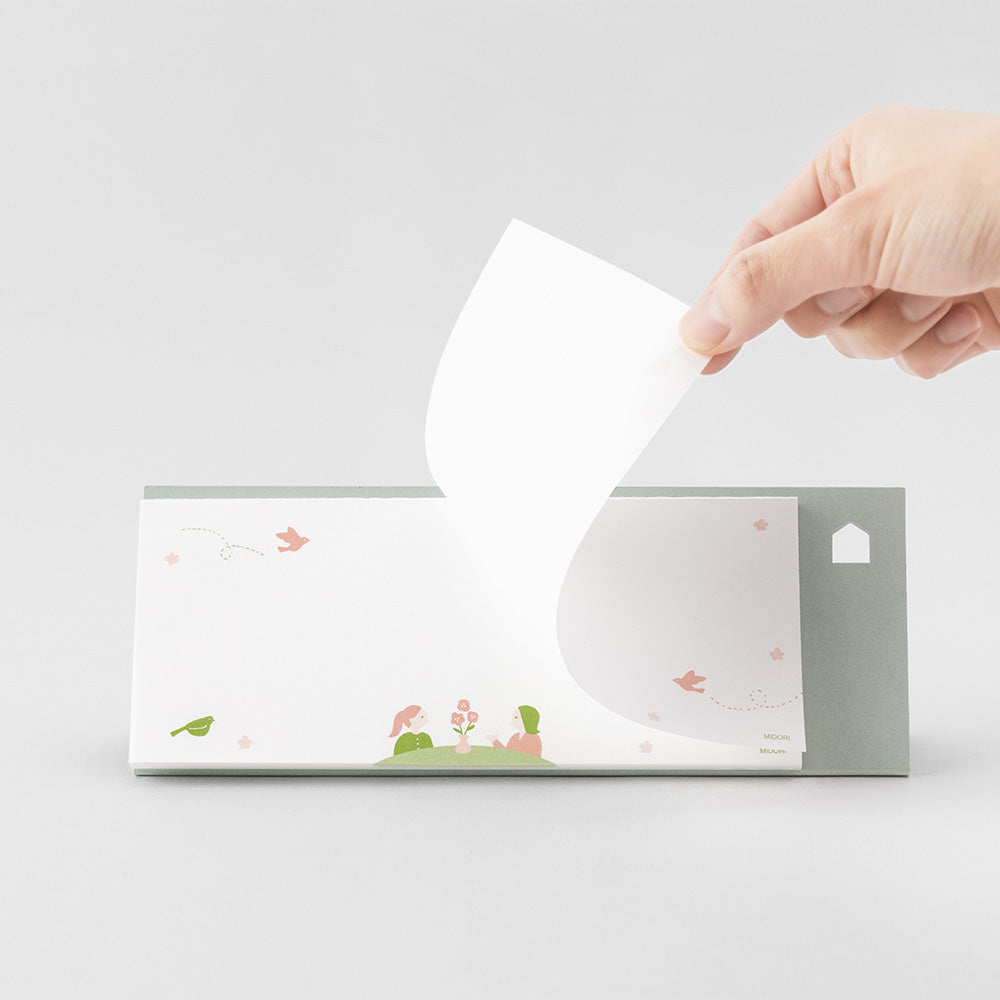 Stand Memo Pad Horizontal Type Message