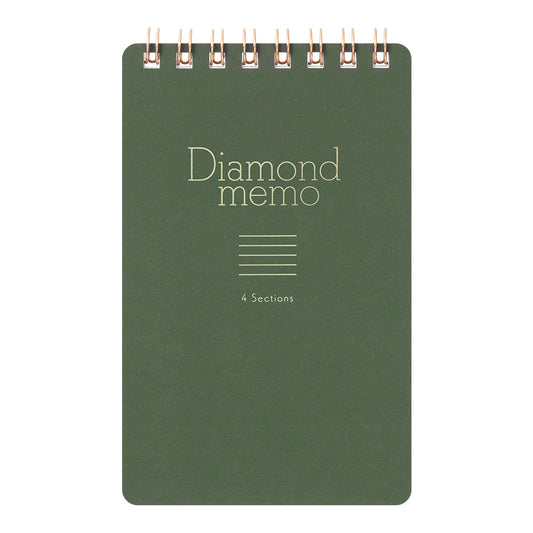 [LIMITED EDITION] Diamond Memo <M> 4 Sections Green