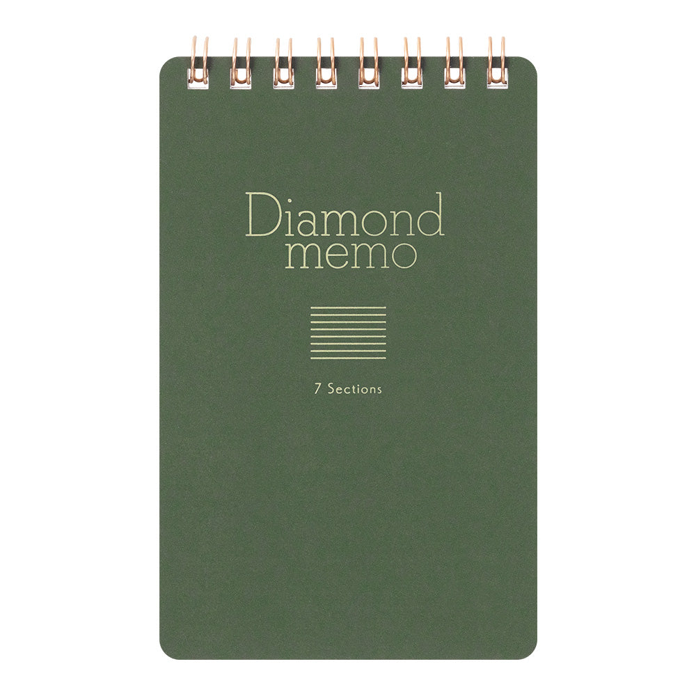 [LIMITED EDITION] Diamond Memo <M> 7 Sections Green
