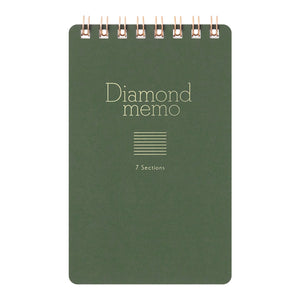 [LIMITED EDITION] Diamond Memo <M> 7 Sections Green