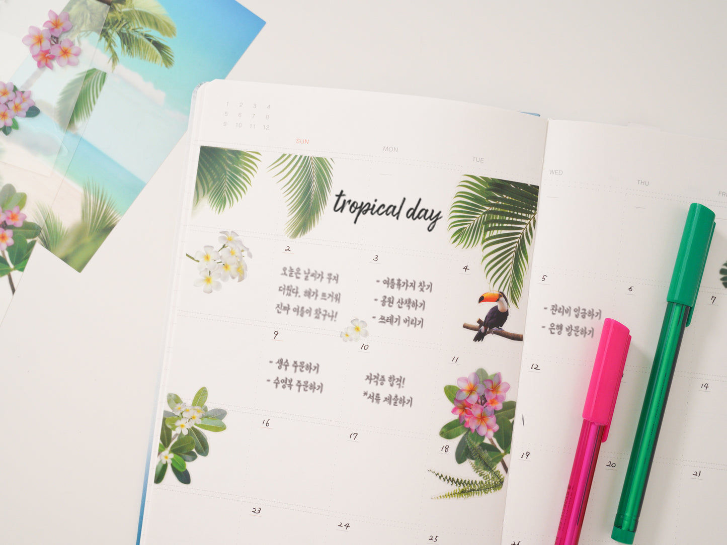 Appree Nature Scene Sticker - Tropical Day