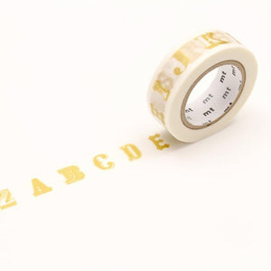 MT EX Series Alphabet Gold R Washi Sample