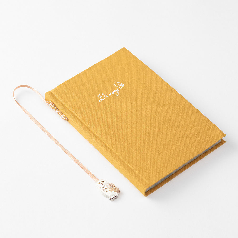Diary with embroidered bookmark Owl