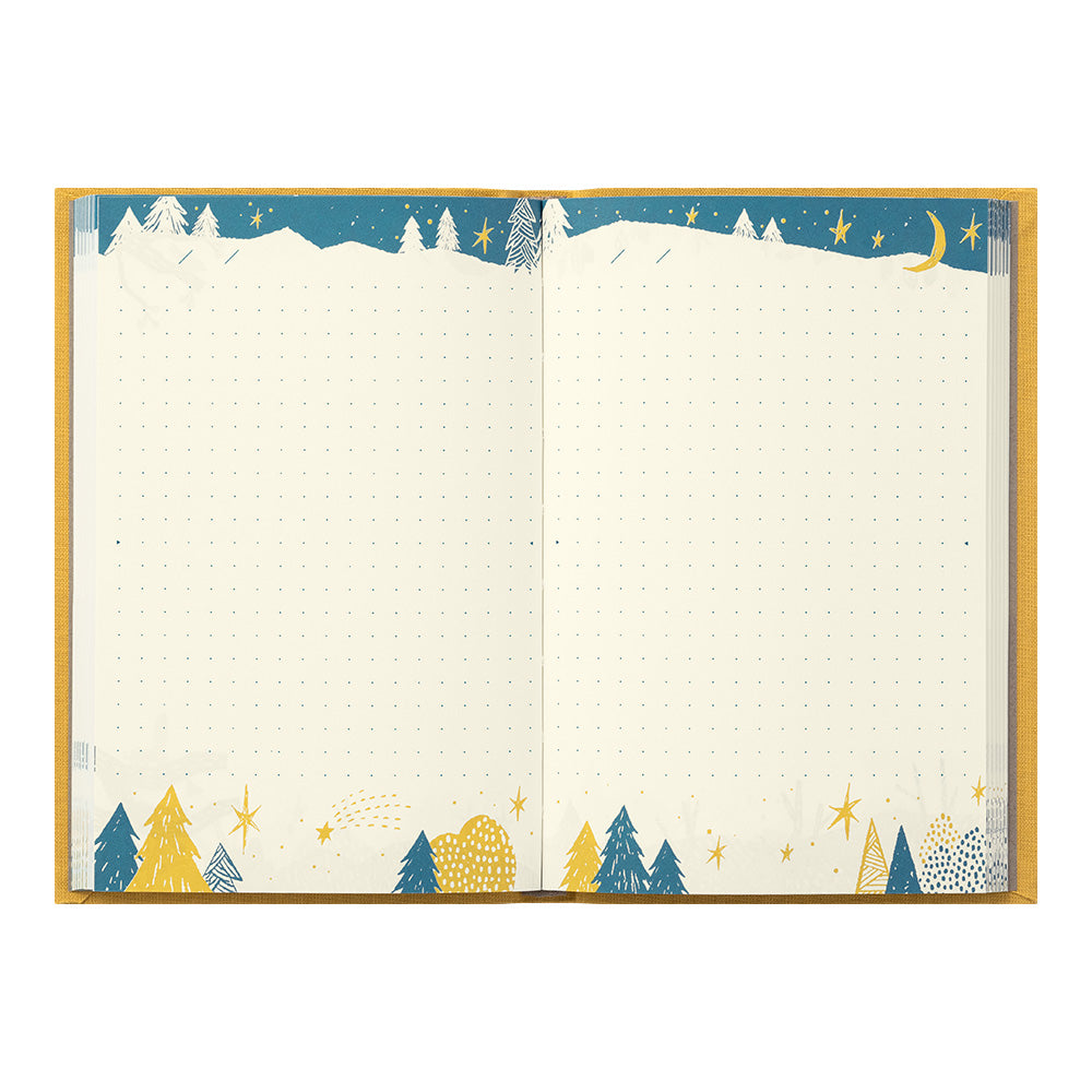 Diary with embroidered bookmark Owl