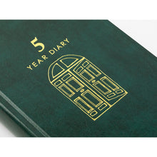 Load image into Gallery viewer, [LIMITED EDITION] 5-Year Diary Gate Recycled Leather Green

