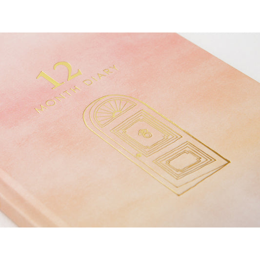 12-Month Diary Gate Pink