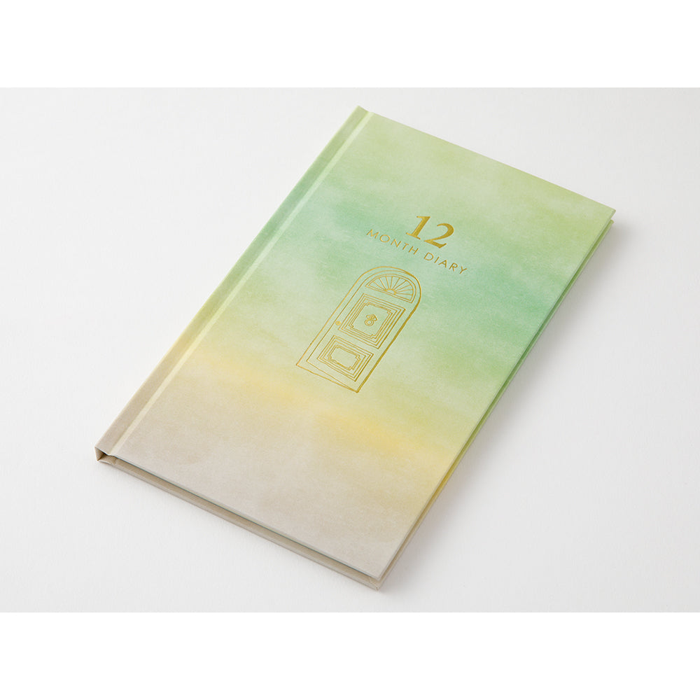 12-Month Diary Gate Green