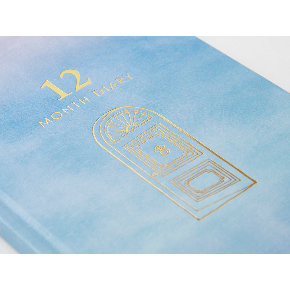 12-Month Diary Gate Blue