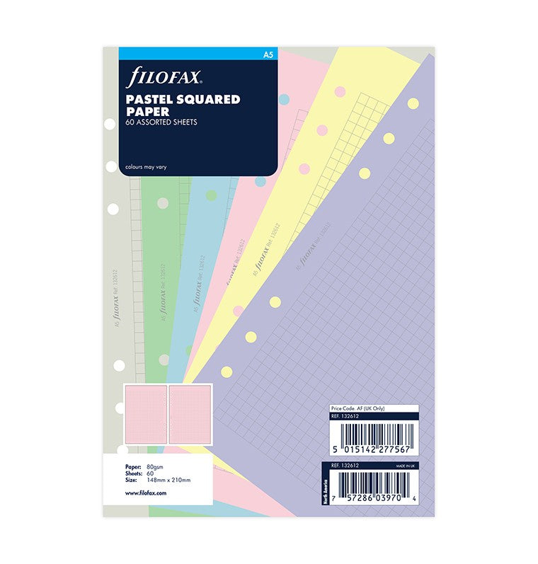 Pastel Squared Notepaper A5 Refill