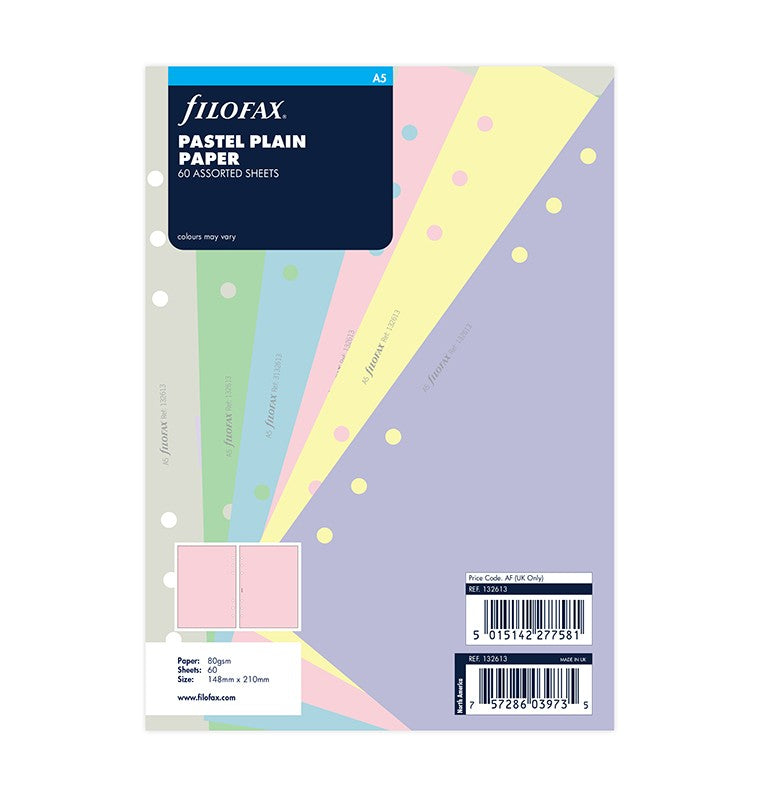 Pastel Plain Notepaper A5 Refill