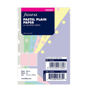 Pastel Plain Notepaper Pocket Refill