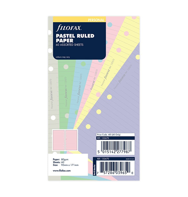 Pastel Dotted Journal Personal Refill