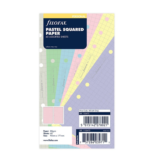 Pastel Squared Notepaper Personal Refill