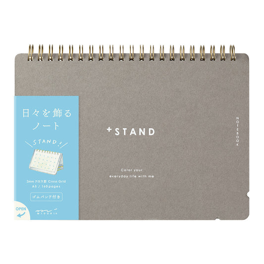 Notebook A5 +Stand Cross Dot Gridded