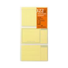 Load image into Gallery viewer, TRAVELER&#39;S notebook Refill Sticky Memo Pad 022
