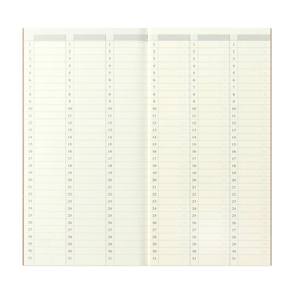 TRAVELER'S notebook Refill Weekly Free Vertical 018