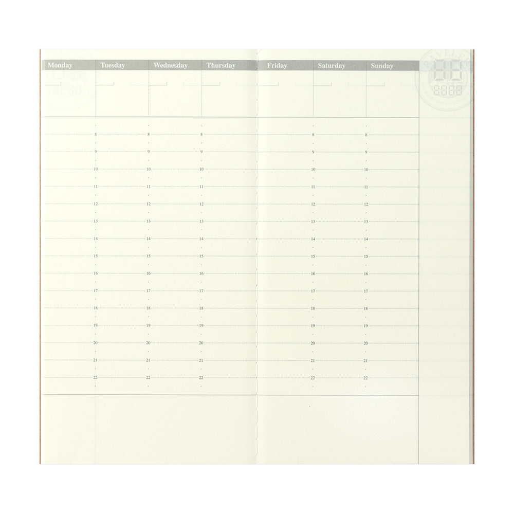 TRAVELER'S notebook Refill Weekly Free Vertical 018