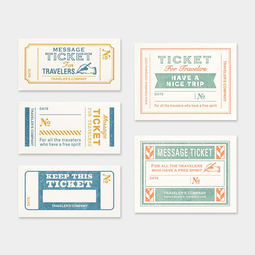 TRAVELER'S notebook Passport Size Refill Message Card