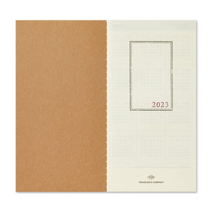 TRAVELER'S notebook Refill 2023 Monthly