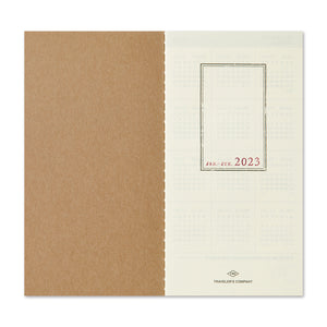 TRAVELER'S notebook Refill 2023 Weekly + Memo