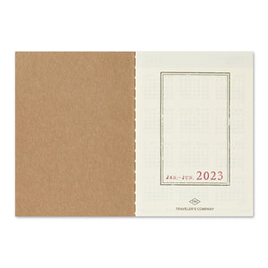 TRAVELER'S notebook Passport Size Refill 2023 Weekly