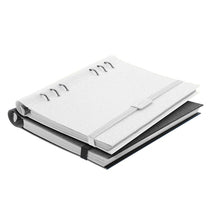 Load image into Gallery viewer, Clipbook Classic Monochrome A5 Elastic Closure White
