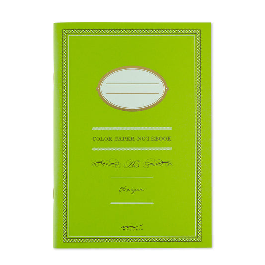 Notebook A5 Color Yellow Green