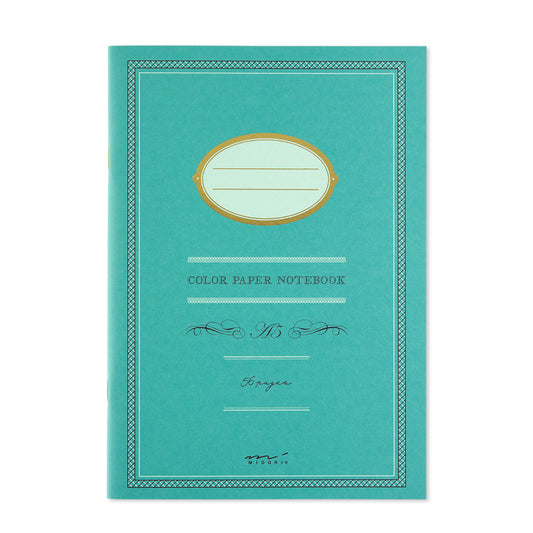 Notebook A5 Color Blue Green