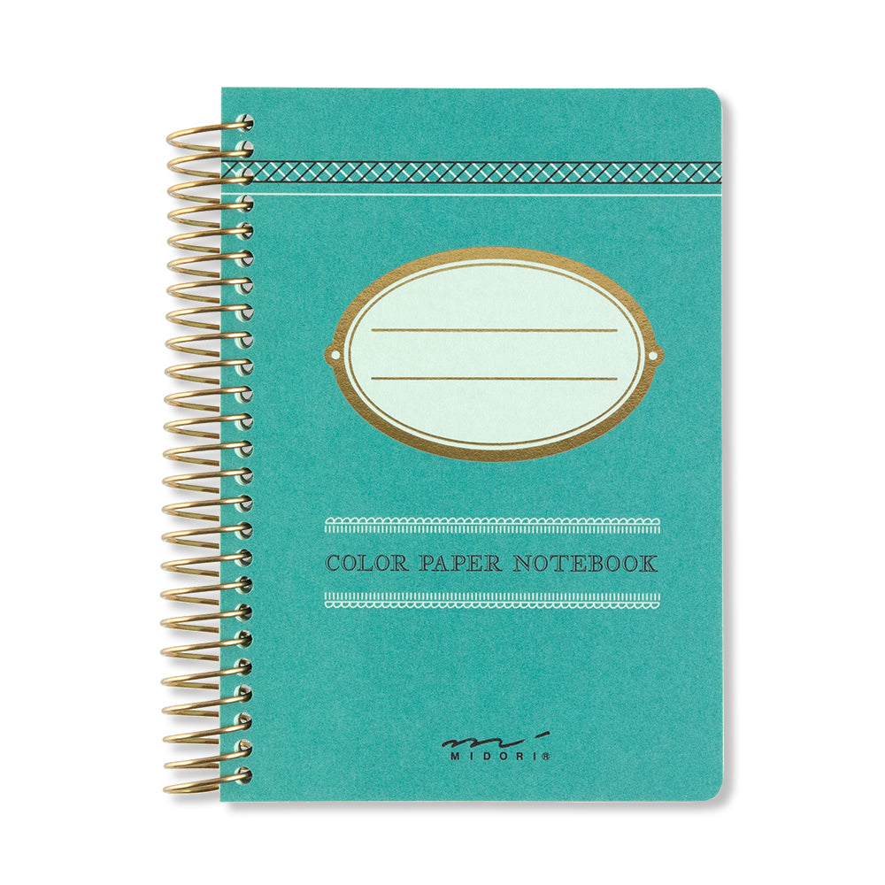 Notebook A7 Color Blue Green